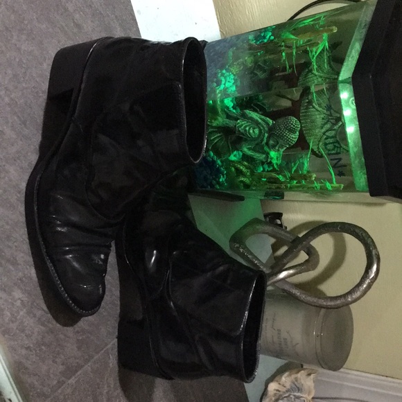 PRADA Black Patent Leather Booties - Picture 2 of 10